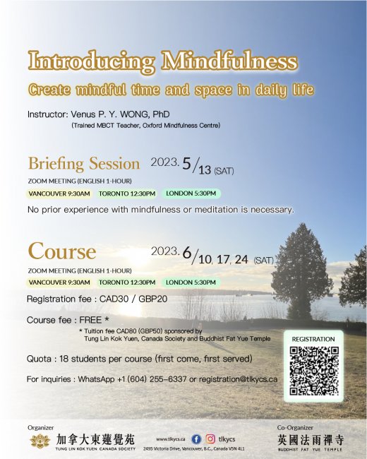 Introducing Mindfulness (English Session)
